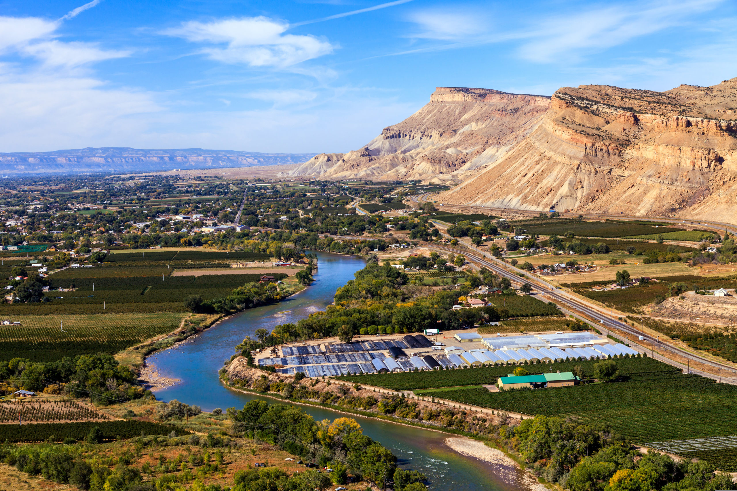View,Of,Grand,Junction,,Colorado,With,The,Colorado,River